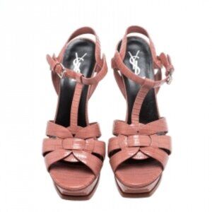 Tribute Lizard-Embossed Sandals